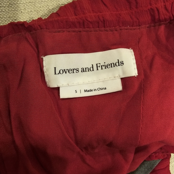 Lovers + Friends Amy Red cherry Mini Dress Size Small | EUC Revolve $148 - Picture 5 of 13